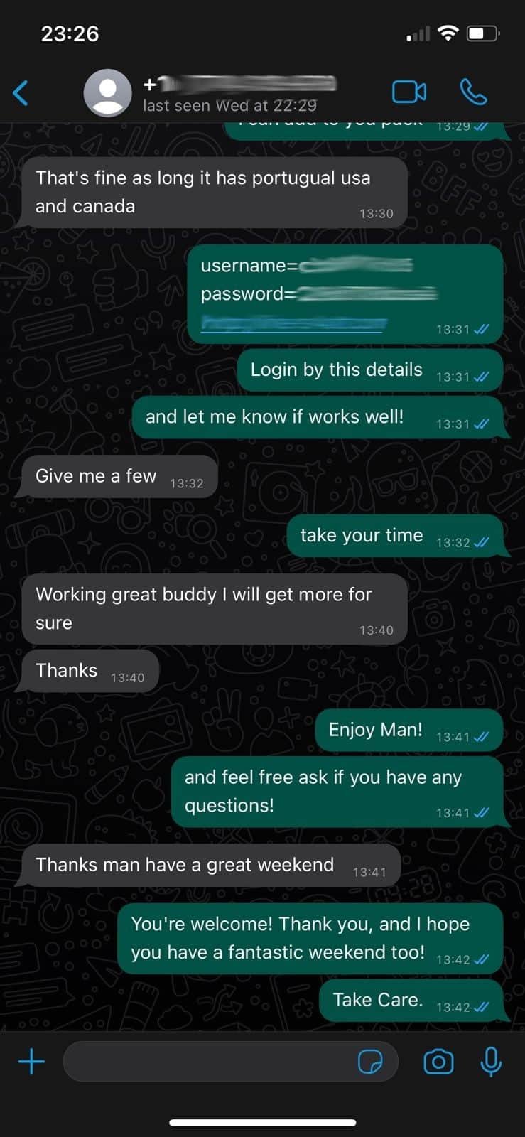 Positive experience with TV streaming service